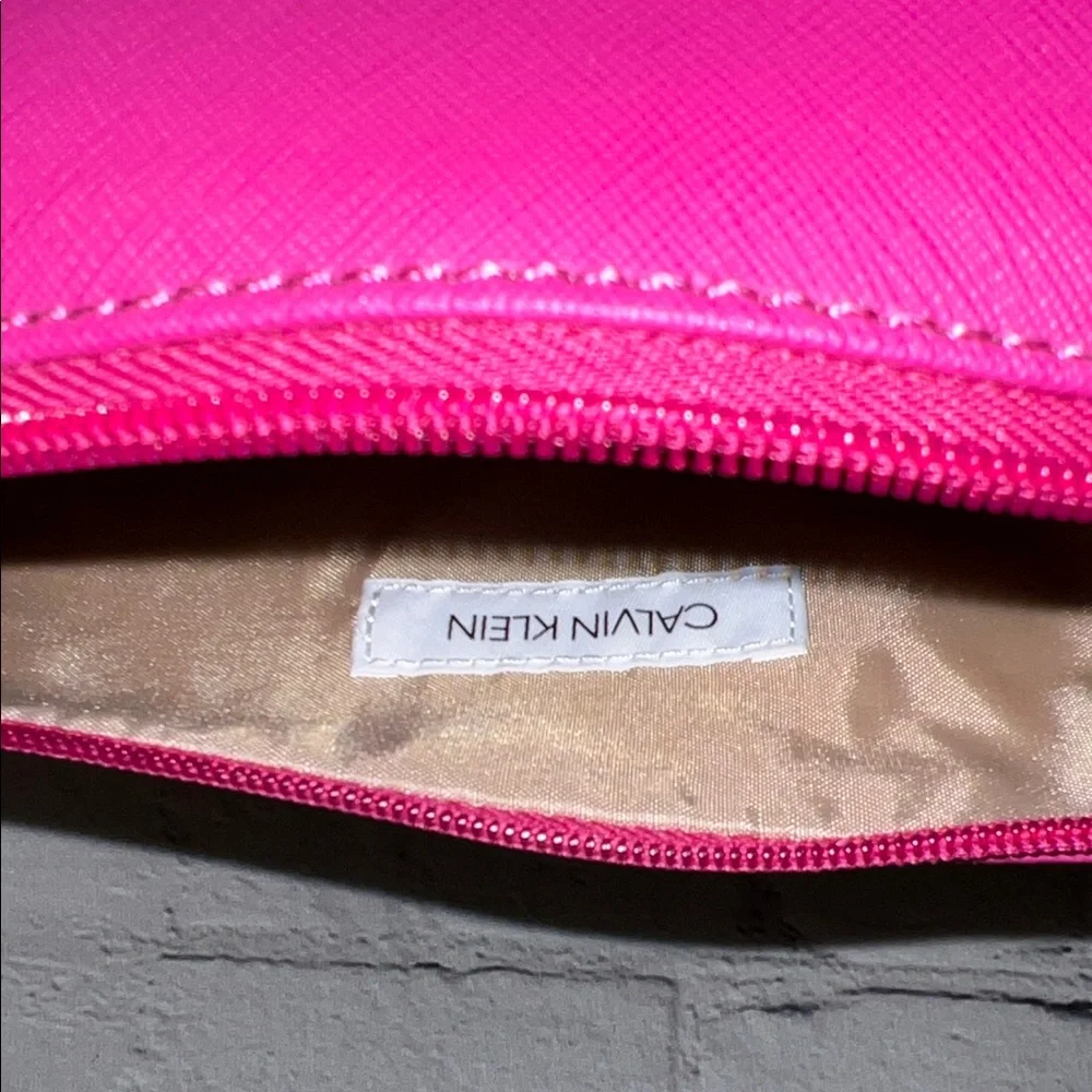 * Calvin Klein Fuchsia Cosmetic Bag